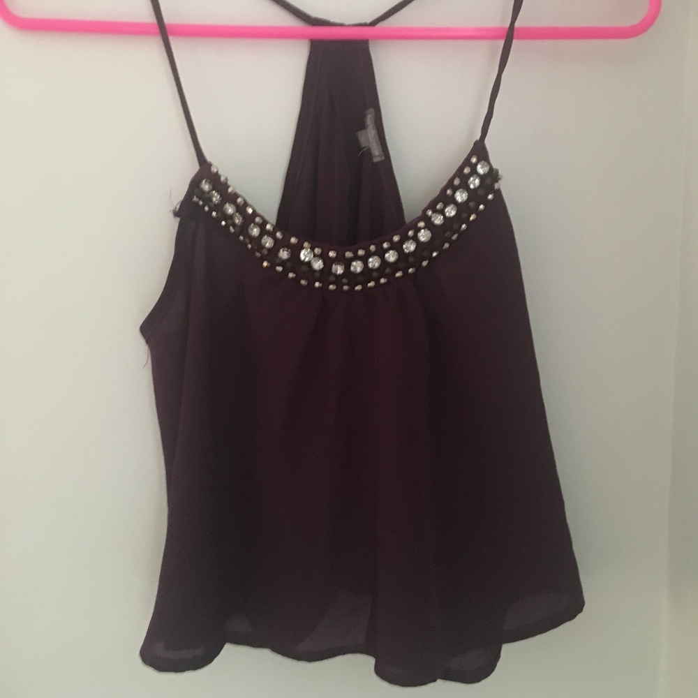 Charlotte Russe Flowly Crop Top